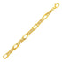 Twisted Oval Chain Bracelet in 14k